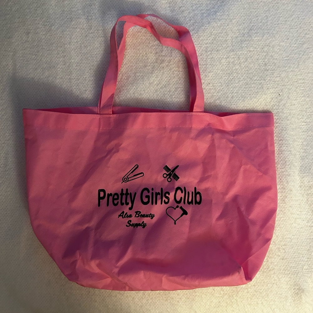 Pink Pretty Girls Club Beauty Supply Tote Bag